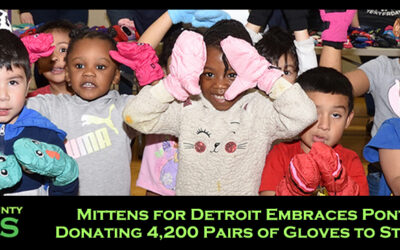 Mittens for Detroit Embraces Pontiac, Donating 4,200 Pairs of Gloves to Students